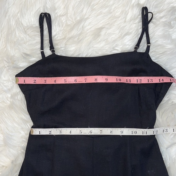 The Vintage Shop Black Ruffle Cropped Jumpsuit - Picture 4 of 12